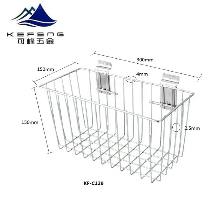 Декоративная железная сетчатая корзина Slatwall