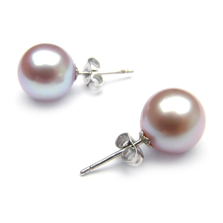 simple vintage freshwater pearl new model stud earring