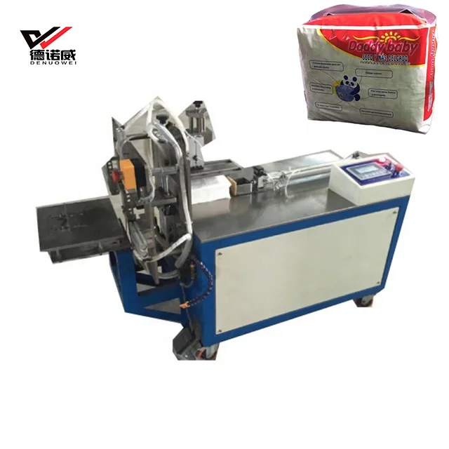 High quality semi automatic baby diaper packing machine