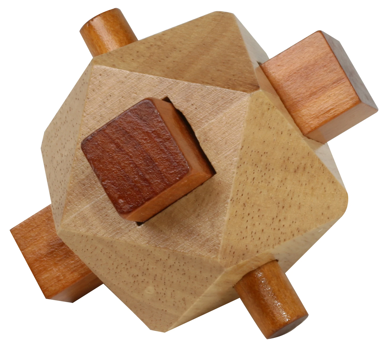 Intelligence 2 designs 3D beads brain teaser wooden puzzle funny cube iq game iq toy Pyramid puzzle for adult