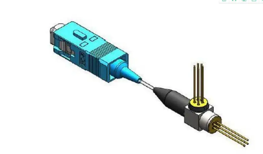 Cooled 1610nm DFB Laser Transmitter and 1550nm InGaAs Photo Diode Receiver BOSA with built-in TEC