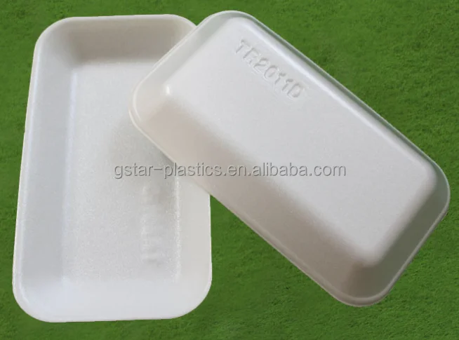 Food grade foam trays for meat