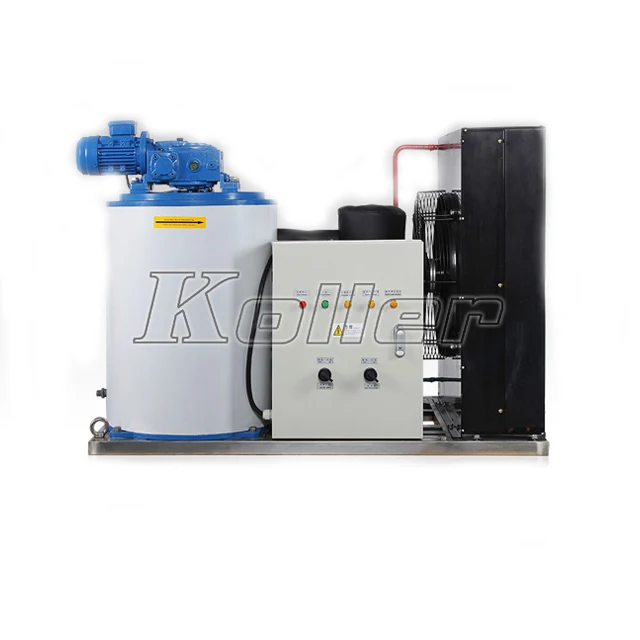 5 тонн, машина для производства чешуйчатого льда в пресной воде/морской воде с системой управления PLC с воздушным охлаждением