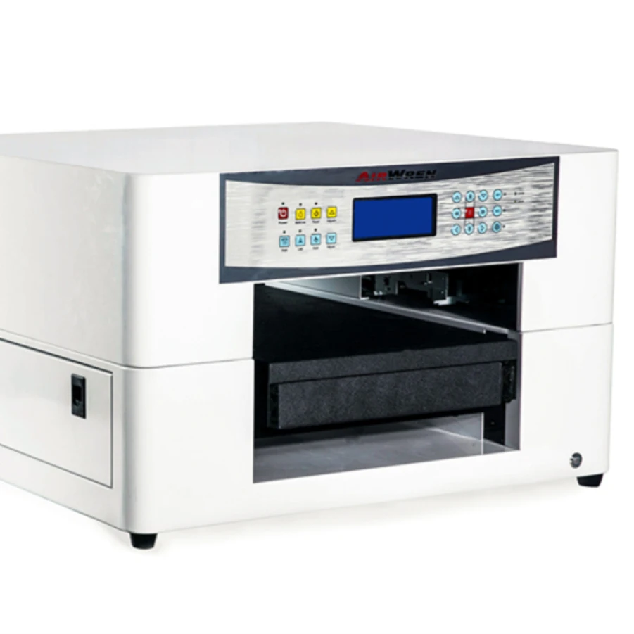 Digital UV Glass Flatbed Printing Machine A3 Size Guitar Picks Pen Card Golf Printer with Tray