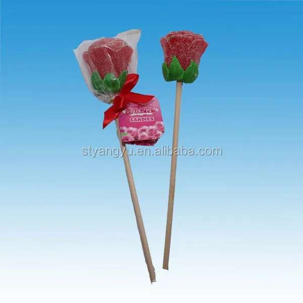Valentine Love Rose Gummy Lolilop Fruit Sweet Wholesale Candy