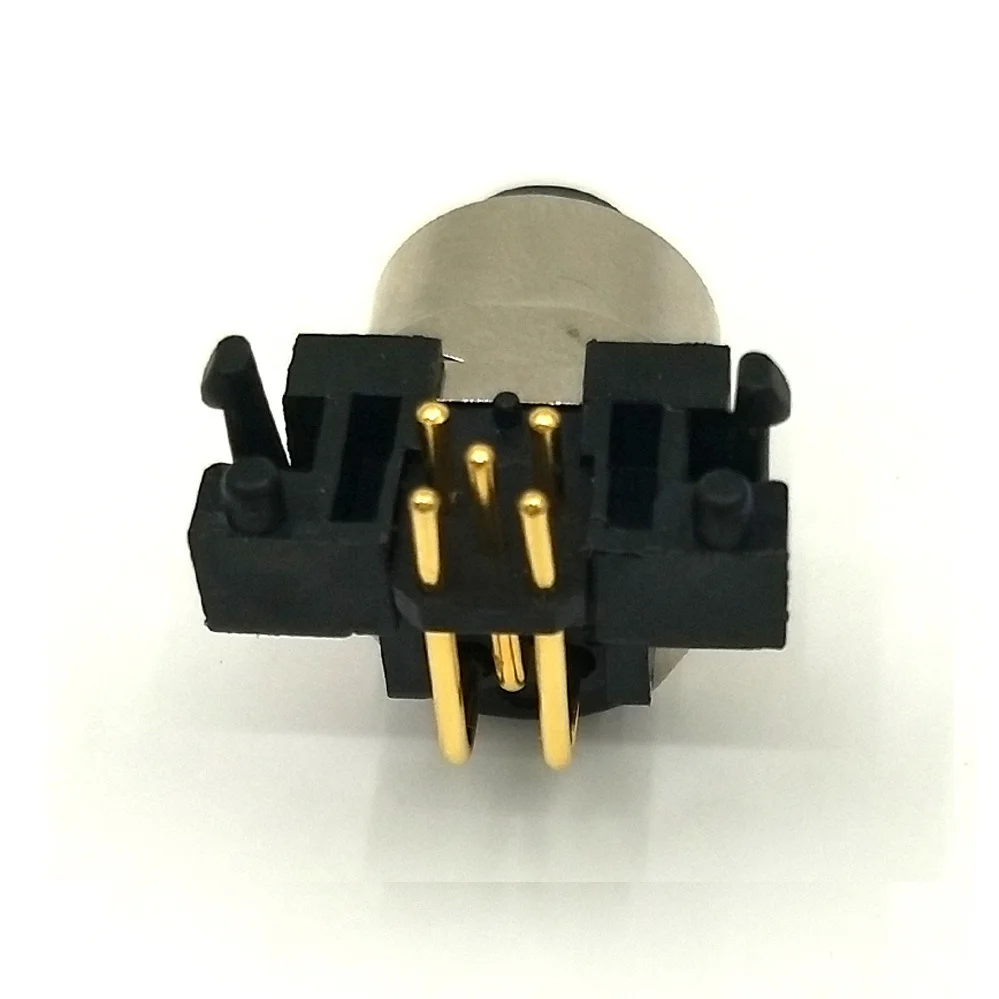 Amphenol nmea 2000 right angle female male pcb 5pin M12 connector