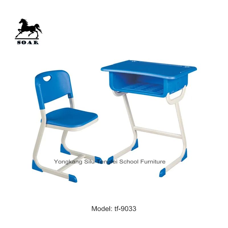 used single seater school furniture desk and chair for wholesale