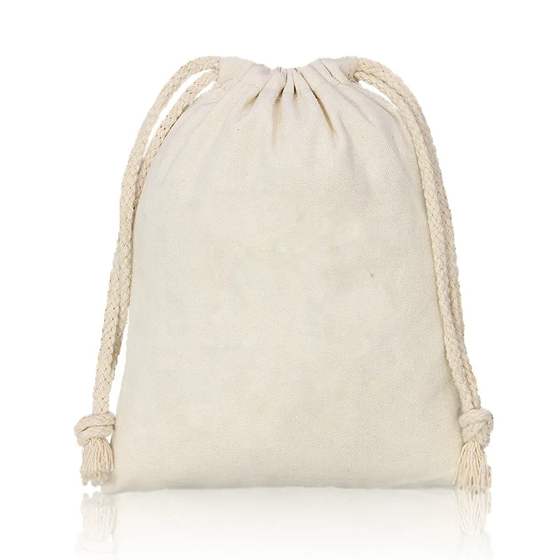 
Drawstring Bags Wedding Mini Cotton Muslin Drawstring Pouch Jewelry Gift 