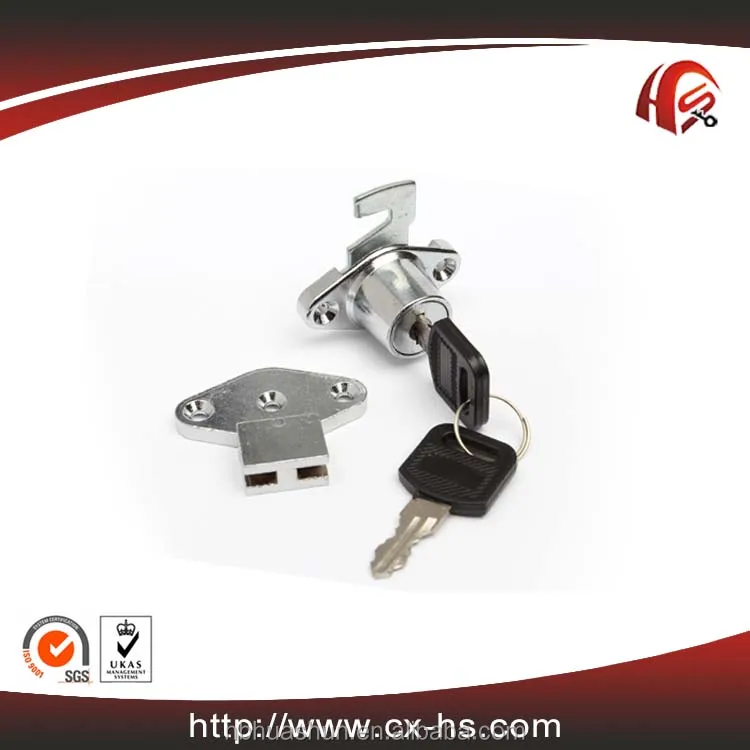 Newest HS471 zinc alloy die-cast Rotation 45 degree hardware fitting furniture cabinet drawer pedestal hook cam locks
