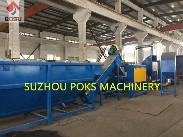 Plastic PP PE film Bottle Waste Plastic Washing Crushing Recycling Machine pelletizing line