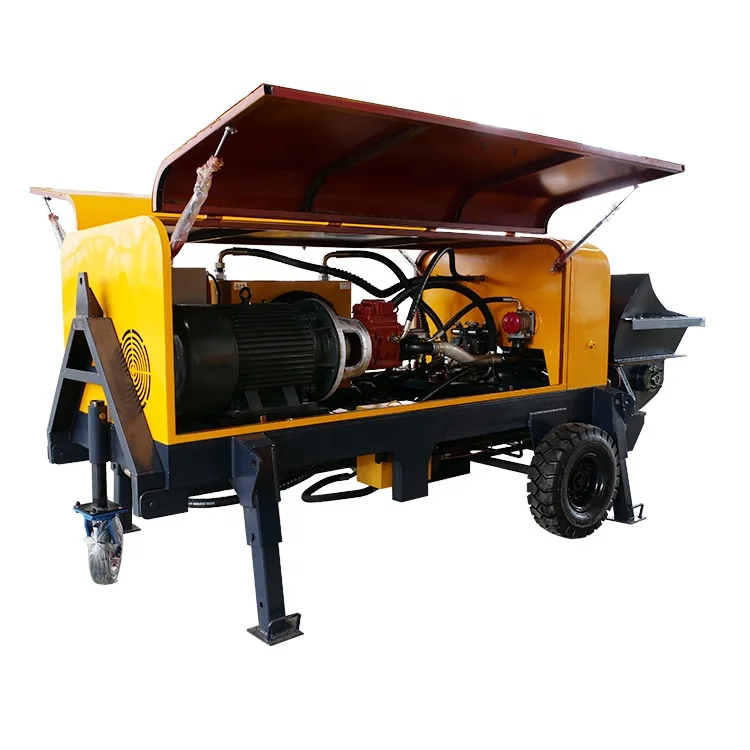 Portable Hydraulic Concrete conveying transport pump for high rise use