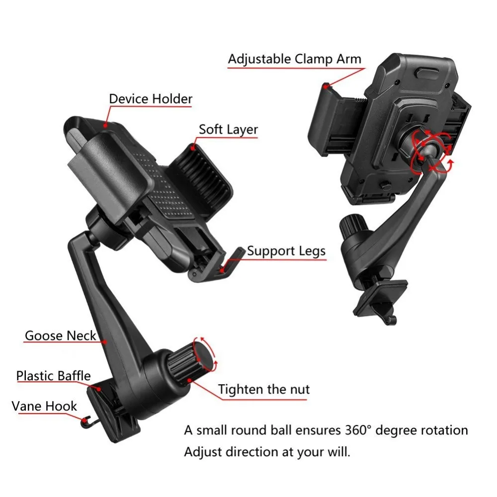 Universal Car Air Vent Phone Mount Holder 360 Degree