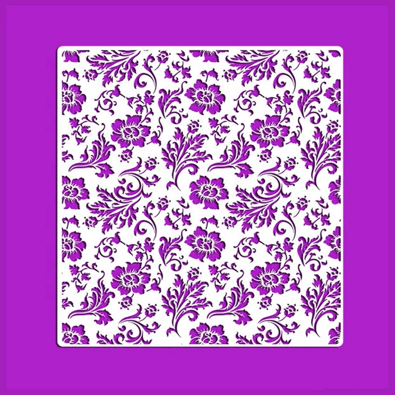 Custom Pattern Designs High Quality Plastic Flower Style Painting Lace Drawing Art Stencil Set