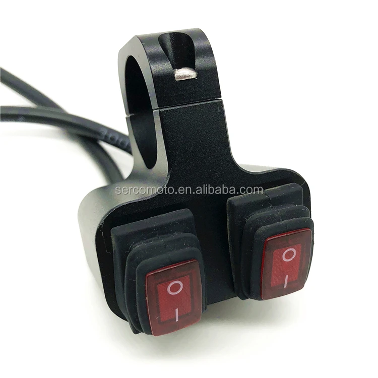 High Quality IP68 water proof Motorcycle Handle Switch Spot light LED On Off Switch