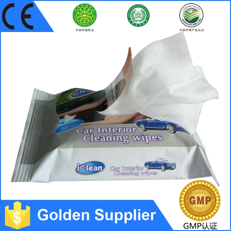 
China Hot Products High Quality Disposable Car Disinfectant And Deodorant Interior Cleaning Wet Wipes 