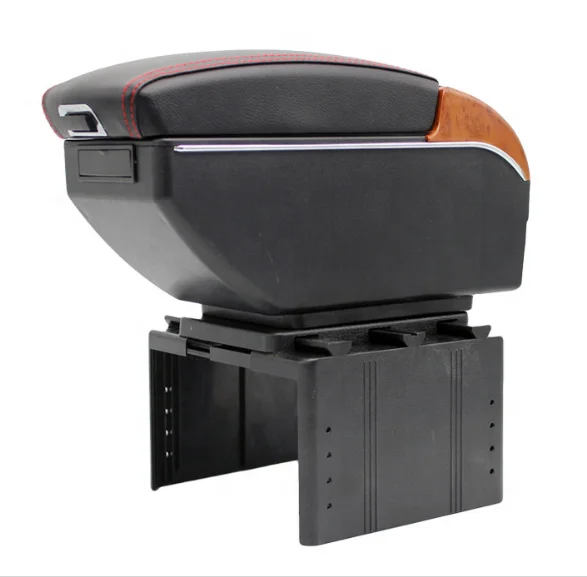 Hot Sale Universal Car Armrest Storage Box with 7 USB Ports Center Console Arm Rest
