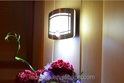 Coolqing Battery-Powered Wireless Motion-Sensing LED Stick-Anywhere Nightlight Wall Sconce