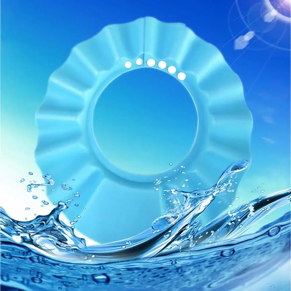 Soft protective shower cap bathing cap shampoo foam hat for kid A313