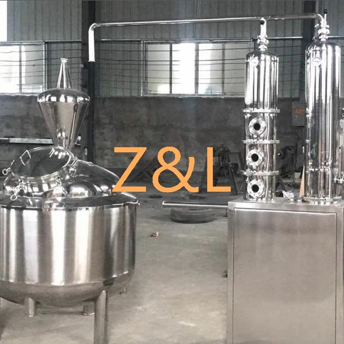 50L 100L 200l small copper alcohol distiller / essential oil distillation equipment price