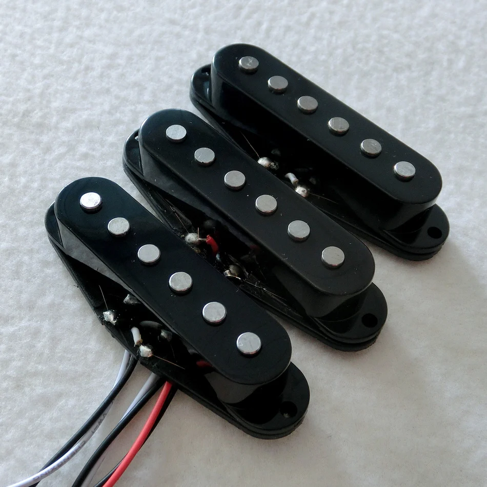 Donlis 1set 3pcs DS52 ST Electric Guitar Use Single Coil Pickups with Flat Style Alnico 5 Magnet
