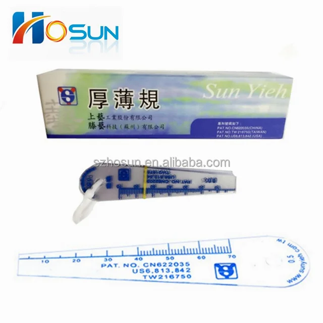 Plastic feeler gauges set range 0.02 to 4.00mm thickness