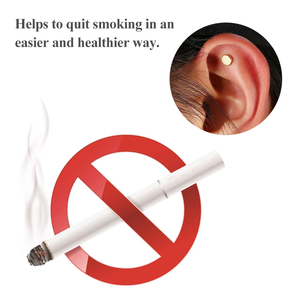 Stop Smoking Device Quit Stop Smoking Smoke Ear Auricular Magnet Sticker Therapy Loss Weight