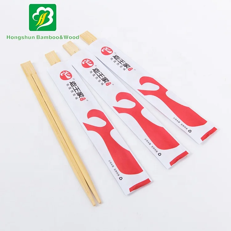 Restaurant custom eco-friendly disposable bulk bamboo chopsticks
