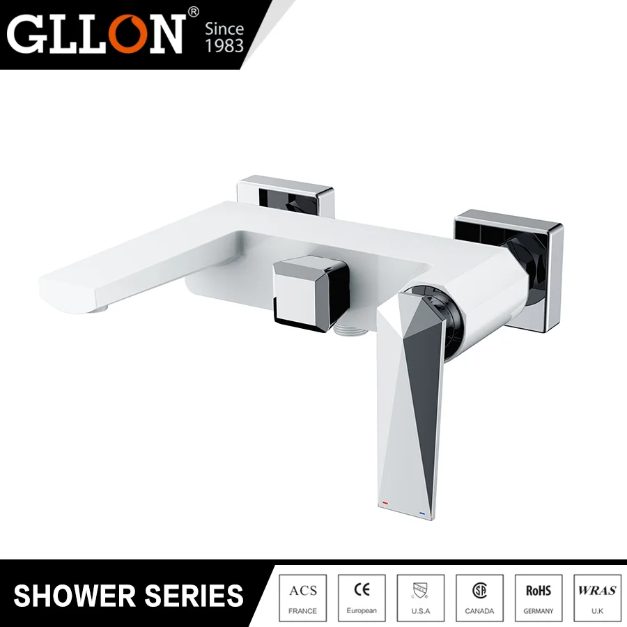 
GLLON bathroom sanitary upc shower brass wall mounted faucet valve mixers taps 