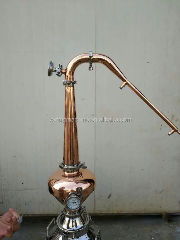 50L SS304 bolier with 4 inch copper helment with 2inch lyne arm head