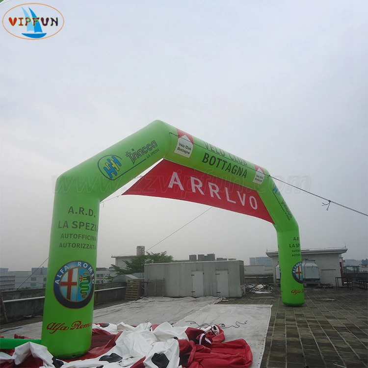 Wholesale inflatable advertising start arch, inflatable race arch 10m