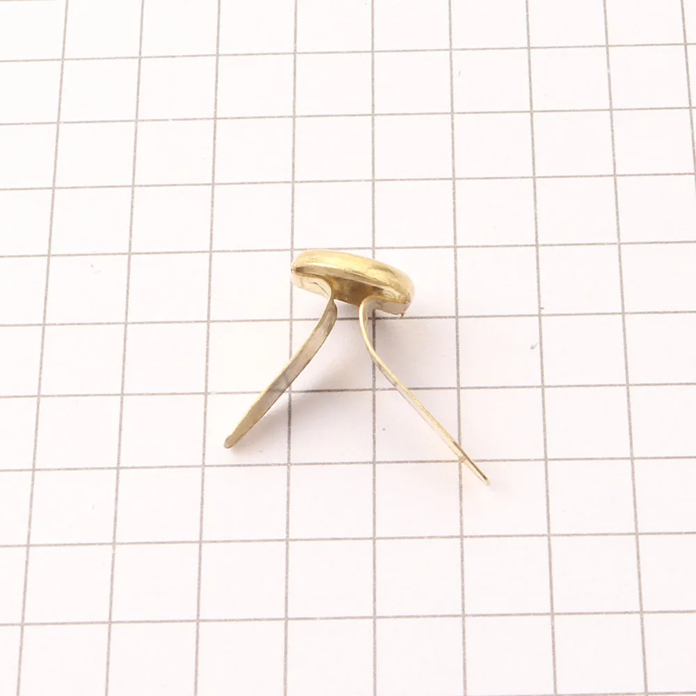Качественные латунные застежки для ногтей с бабочкой 19 мм два фута