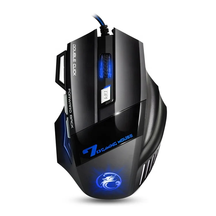 7 Buttons LED USB Wired Gaming Mouse Adjustable 2400DPI for Pro Gamer