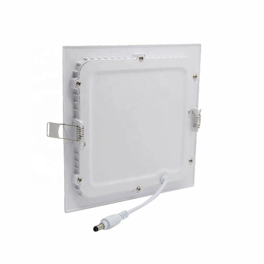 
Ultra Slim 3W 6W 9W 12w 18W 24 Recessed Room Fixture Square Ceiling LED Light Panel 