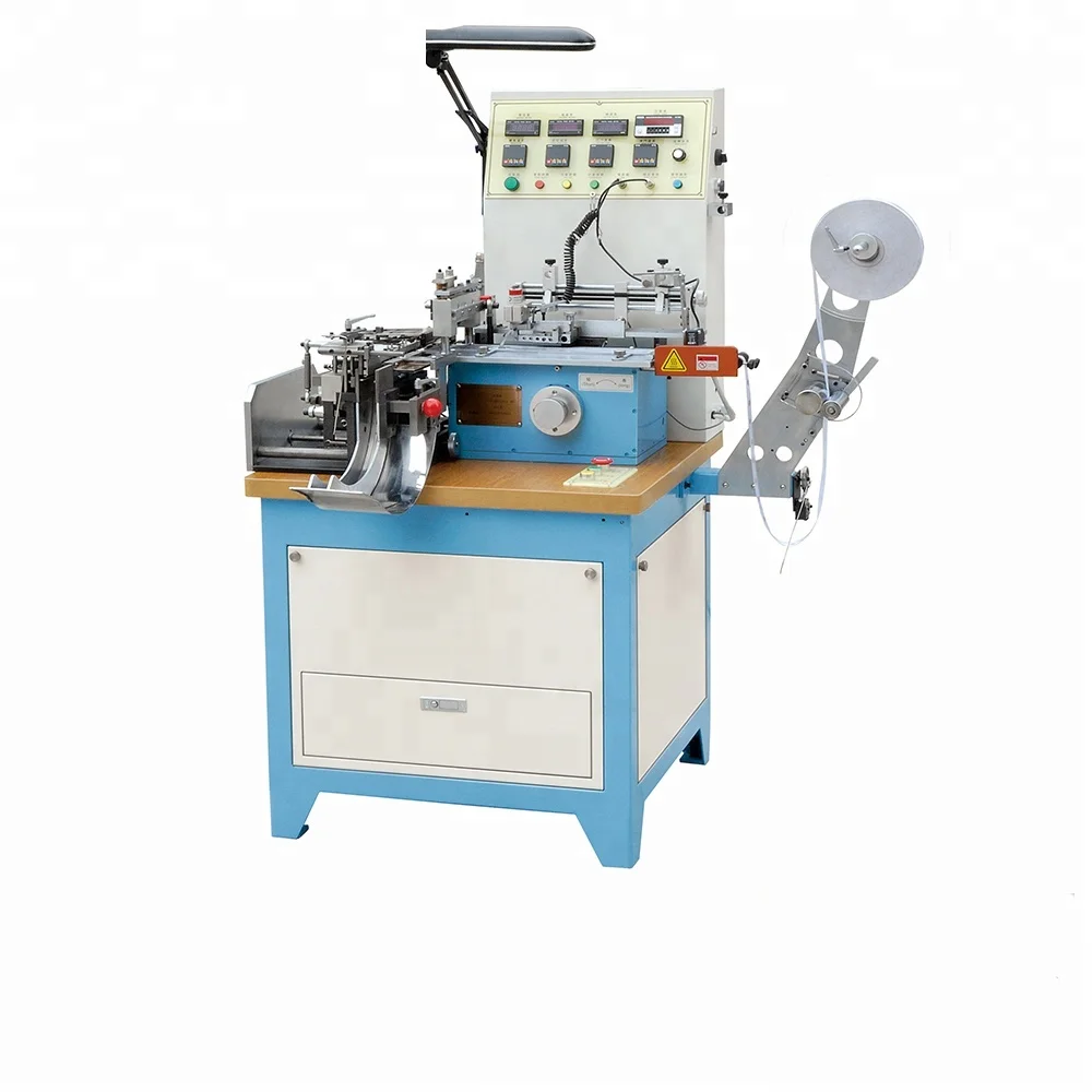 Label Cutting and Folding Machine for Woven Label, Printed Satin Ribbon Label / Ultrasonic Cut and Fold Machine JZ-2816