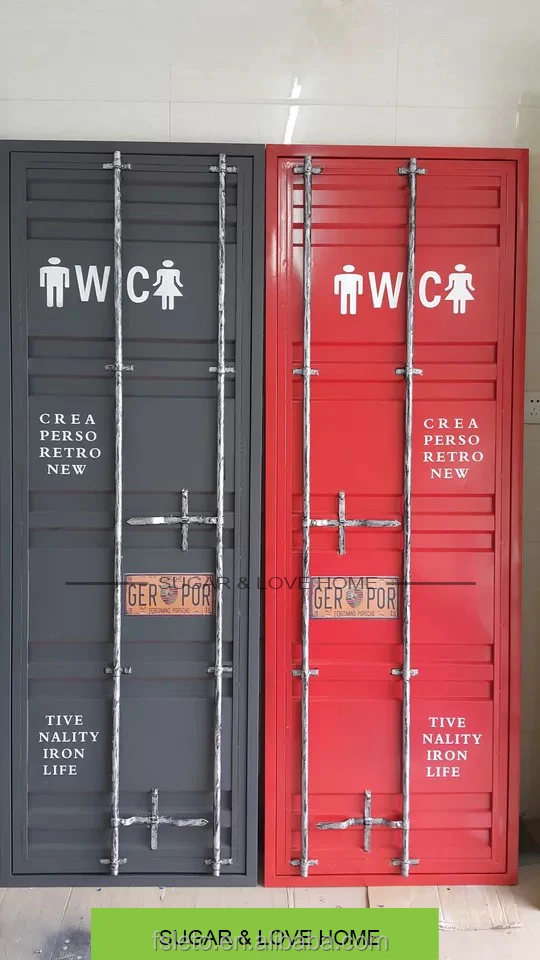 Shipping Container Restaurant Bar Industrial Loft Style Metal Door
