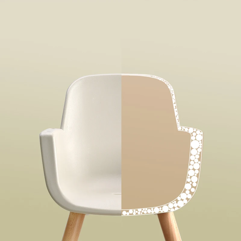 kid first sitting chair wooden leg fashion design baby high chair