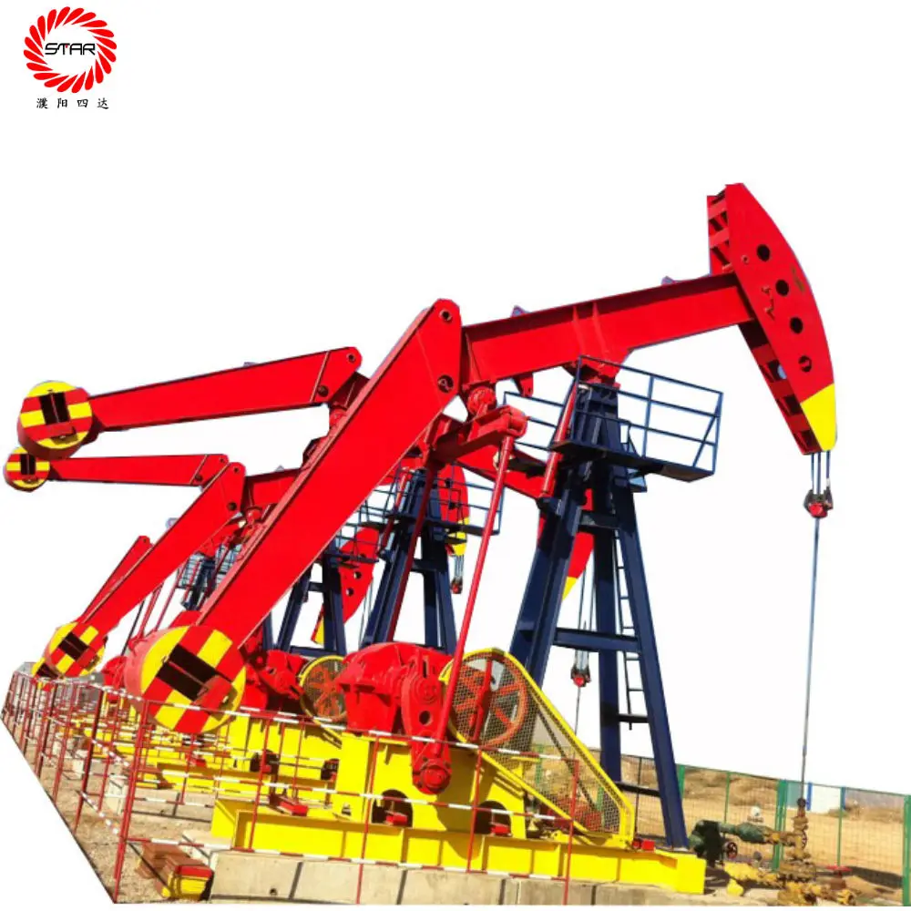 
Gear Reducer Oil Well Equipment Electric Double-horse Oil Beam Walking Beam Simple New Kowtow Machine 
