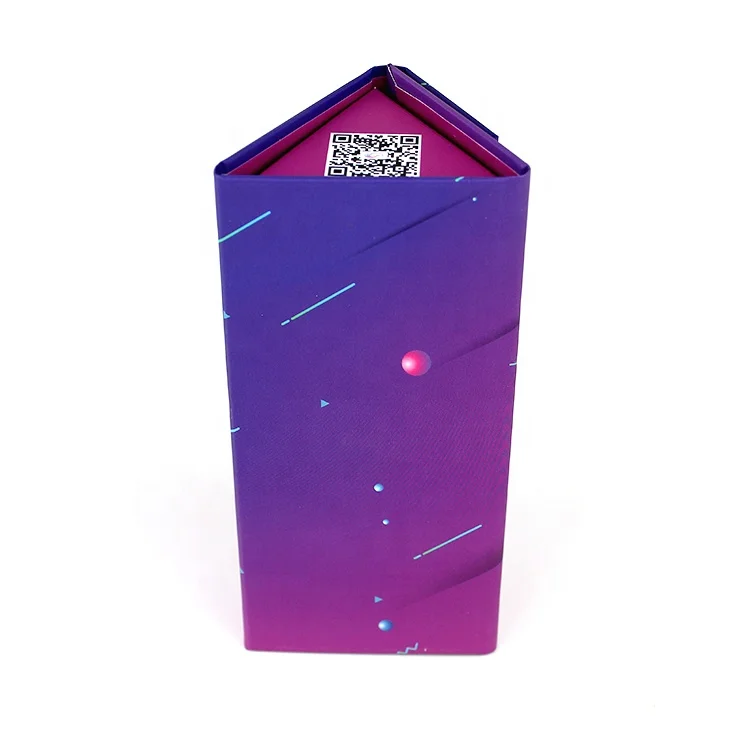 Cheap Luxury Triangle Magnet Cardboard Paper Packaging Folding Sunglasses Gift Storage Box