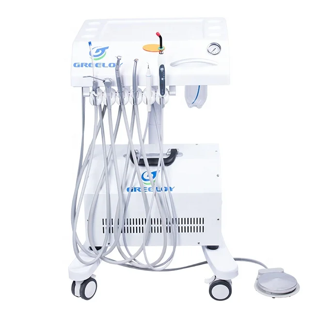 Greeloy dental equipment mobile freely cart dental unit