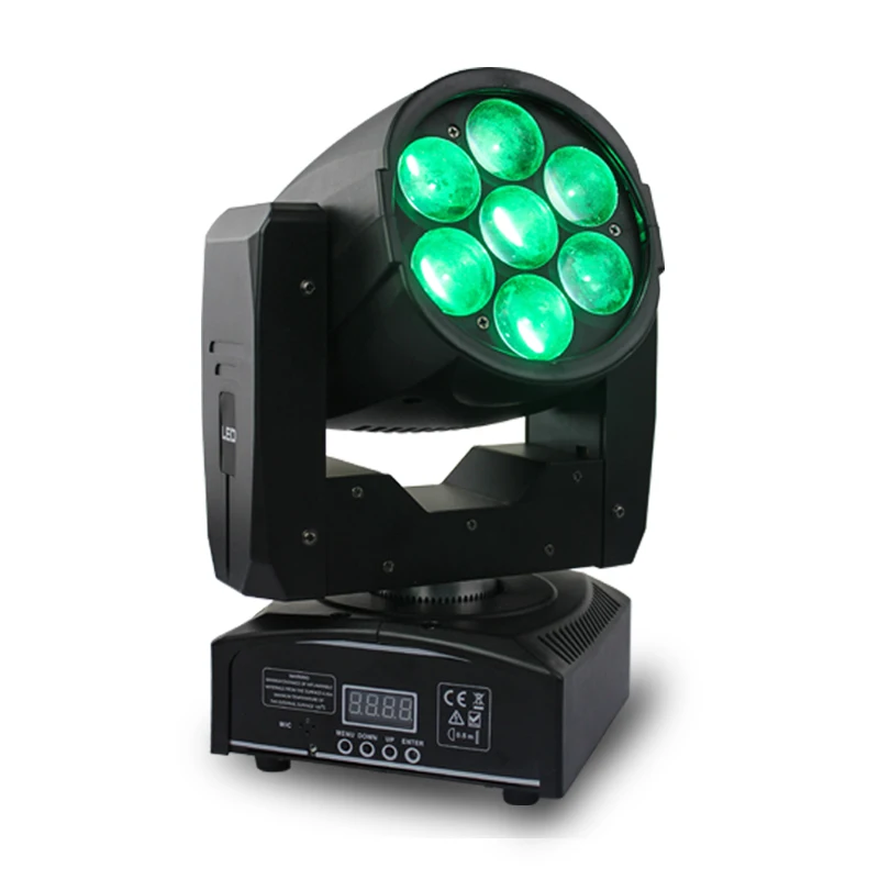 L-123 Dj party dmx 7x12w mini rgbw 4in1 zoom wash led moving head stage lights
