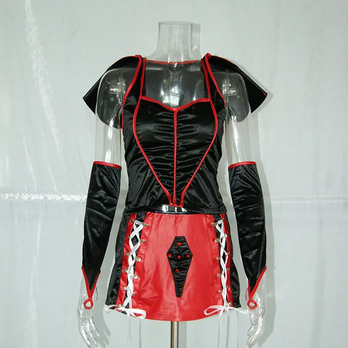 Женские сексуальные костюмы вампира на Хэллоуин, косплей, готическое виниловое платье из искусственной кожи