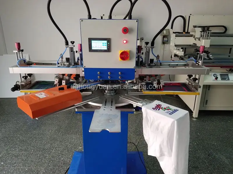 Automatic Carousel /Octopus T-shirt Silk Screen Printing Machine Price