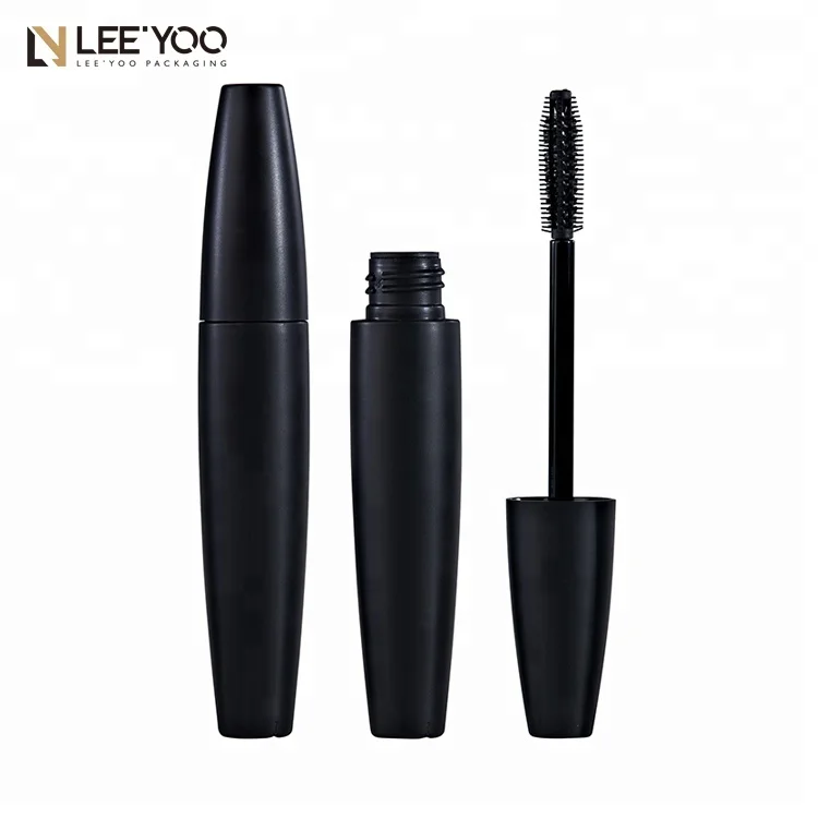 
PA-1066 Luxury black empty mascara container with silicone mascara brush 