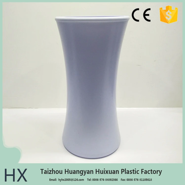 Garden decor cheap stackable flowerpot black garden plant flower planter pot decorative plastic flowerpot