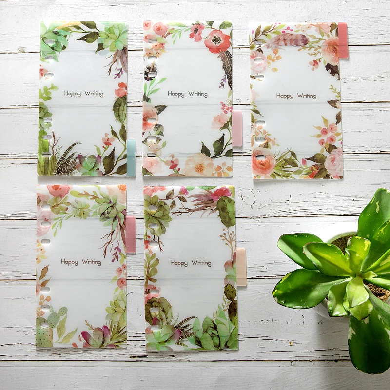 pvc  Colored Index Tabs, planner dividers,  tab dividers