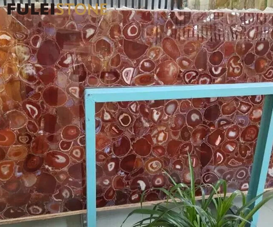 
High quality beautiful agate red marble stone for sale 