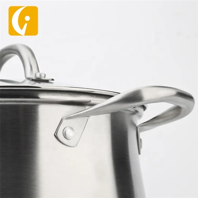 
high quality stainless steel Insulated Casserole With Glass lid 