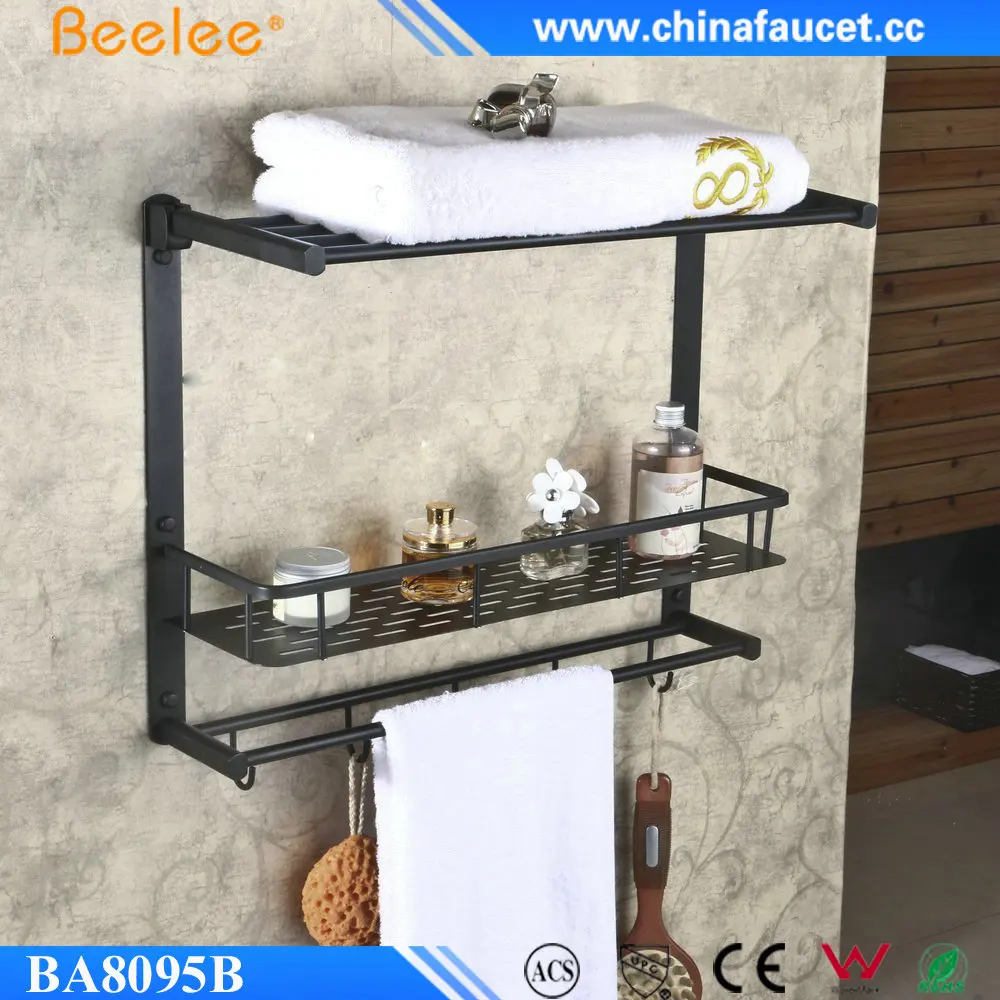 Beelee масляная прорезиненная бронзовая твердая латунь настенный двухуровневый угловой кронштейн для ванной комнаты полка для хранения душевой кадки держатель для косметики