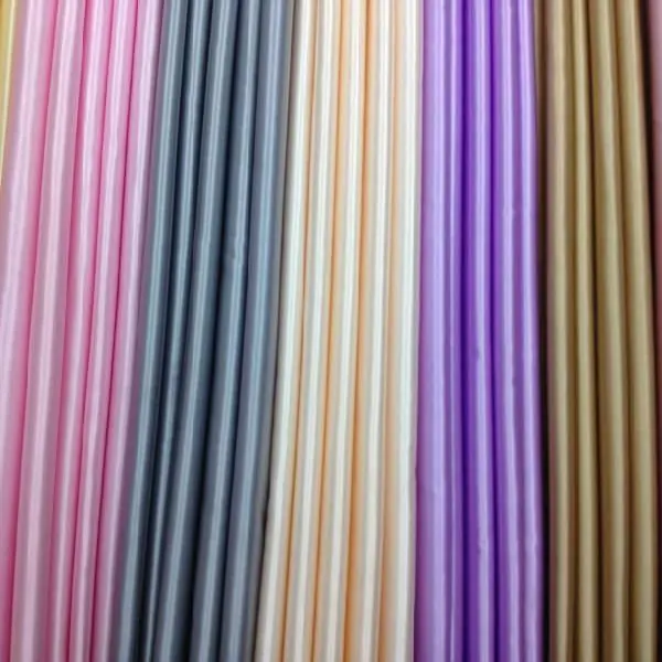 Colorful poly satin curtain fabric