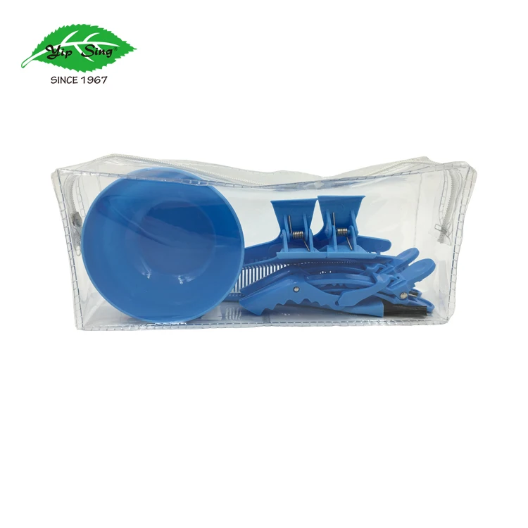 
Yip Sing salon hair coloring dye tools kit tint bowl brush clip set 